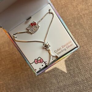Hello Kitty Sterling Silver Sliding clasp Bracelet